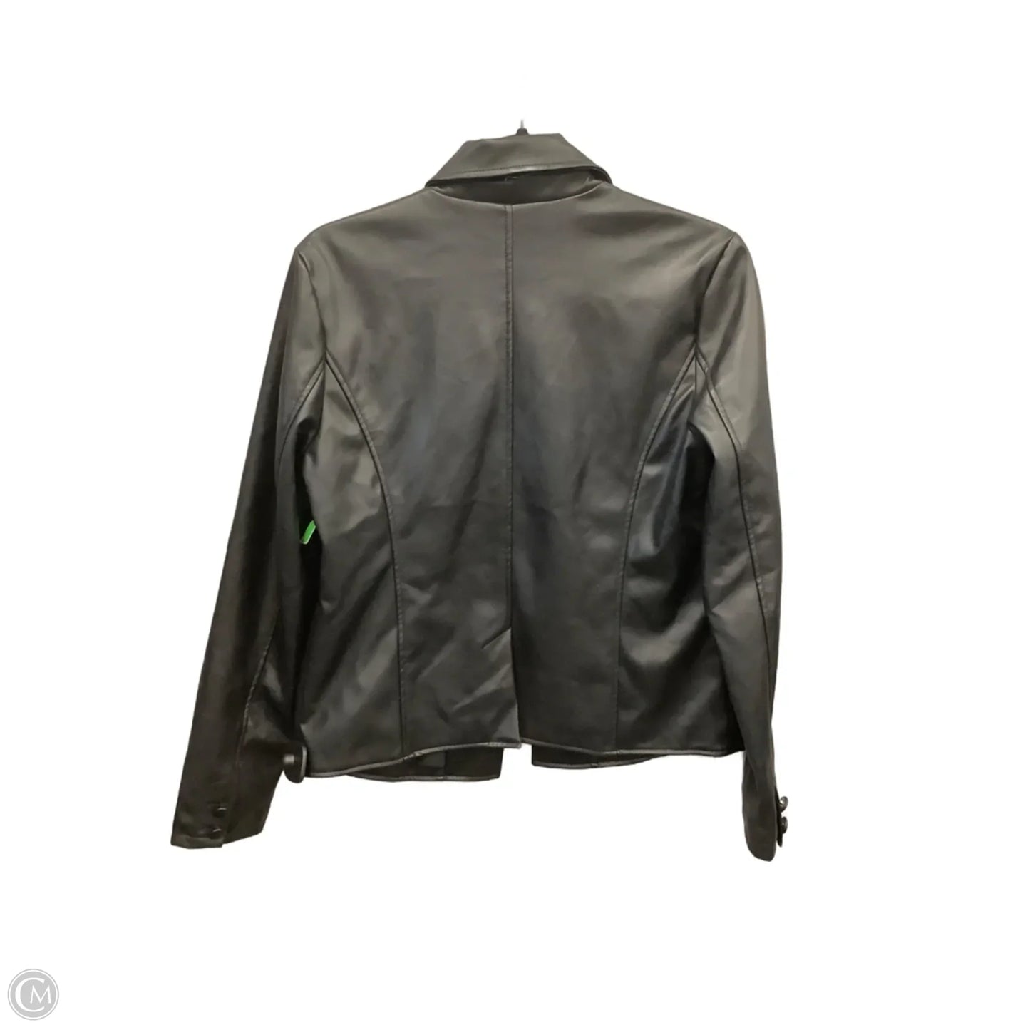 Jacket Leather By Baccini In Black, Size: M