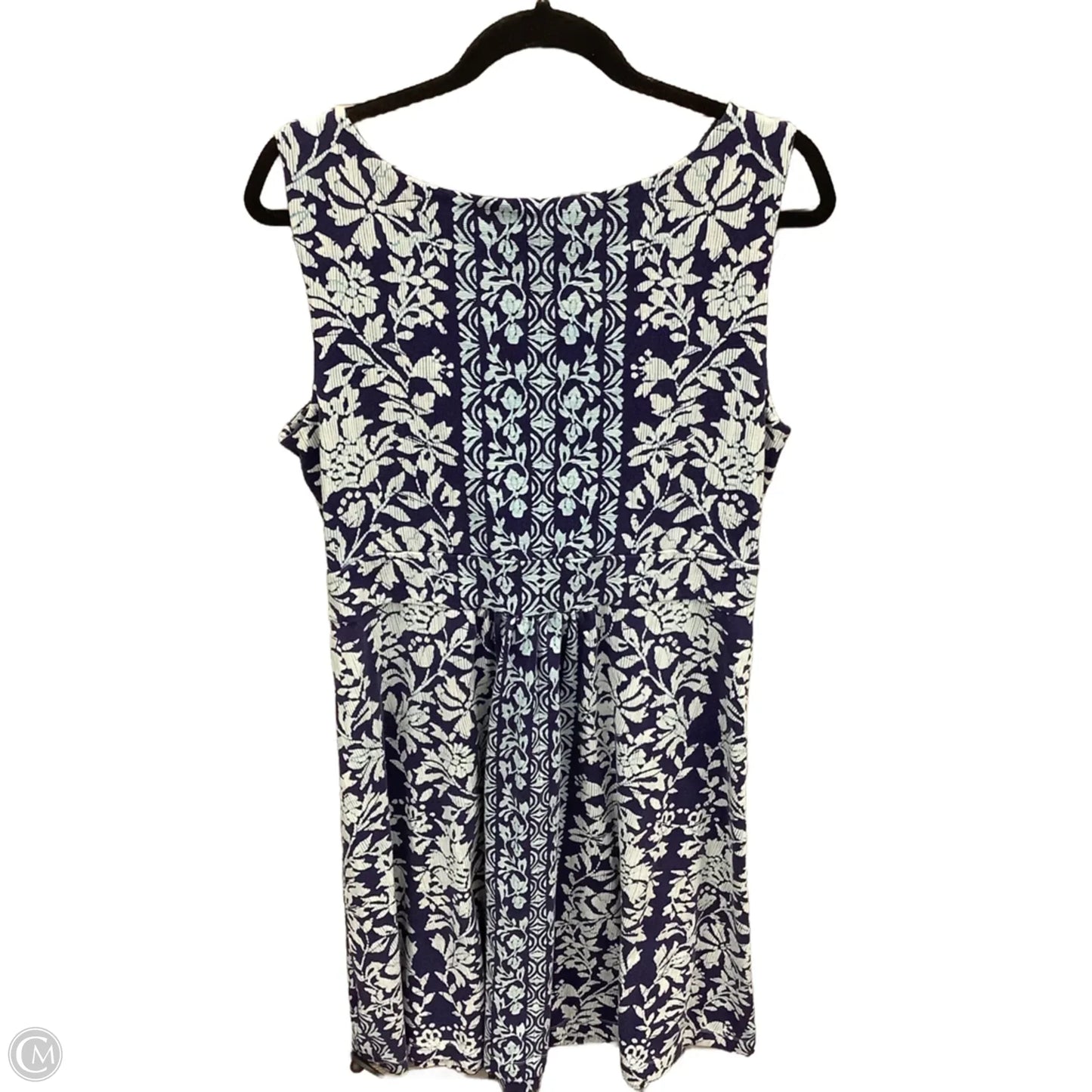Dress Casual Midi By Lands End In Blue, Size: L