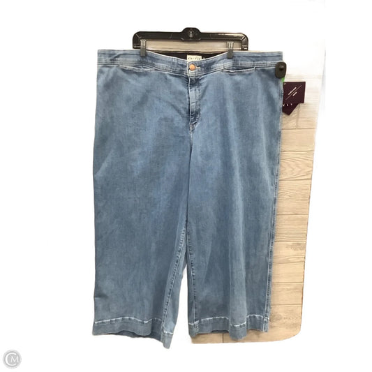 Jeans Wide Leg By Ava & Viv In Blue Denim, Size: 24