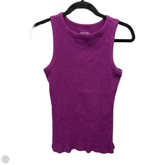 Top Sleeveless Basic By Nine West In Purple, Size: M