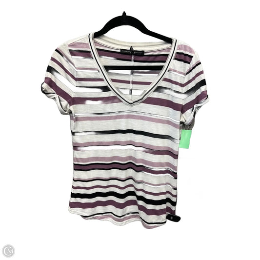 Top Short Sleeve By White House Black Market In Striped Pattern, Size: Xs
