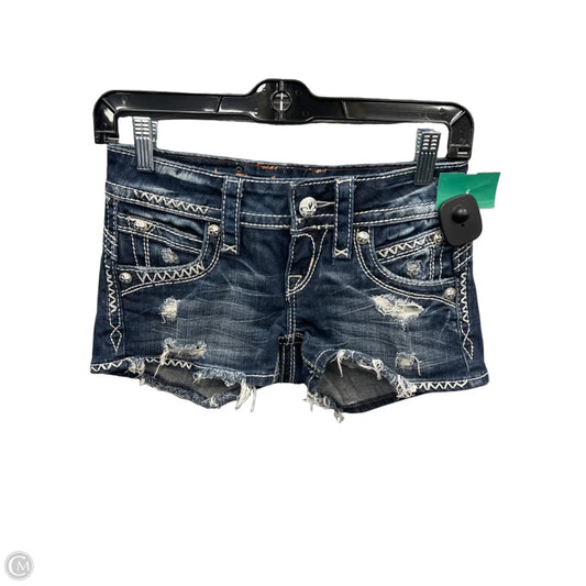 Shorts By Rock Revival In Blue Denim, Size: 0