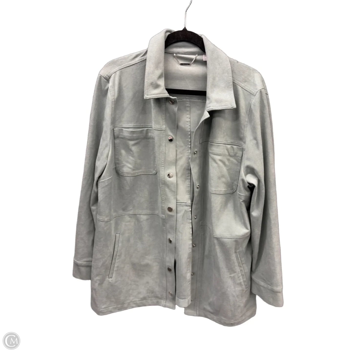 Jacket Other By Chicos In Blue, Size: Xl