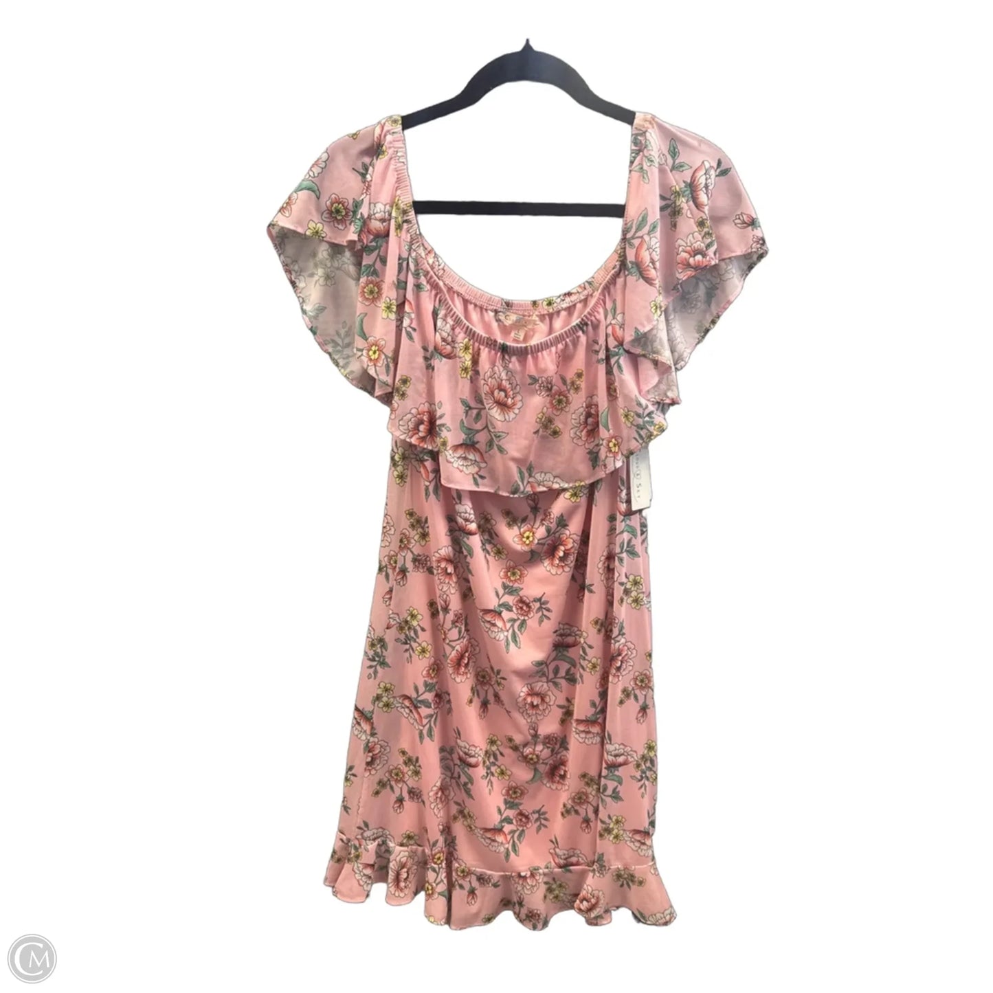 Dress Casual Midi By Clothes Mentor In Pink, Size: L