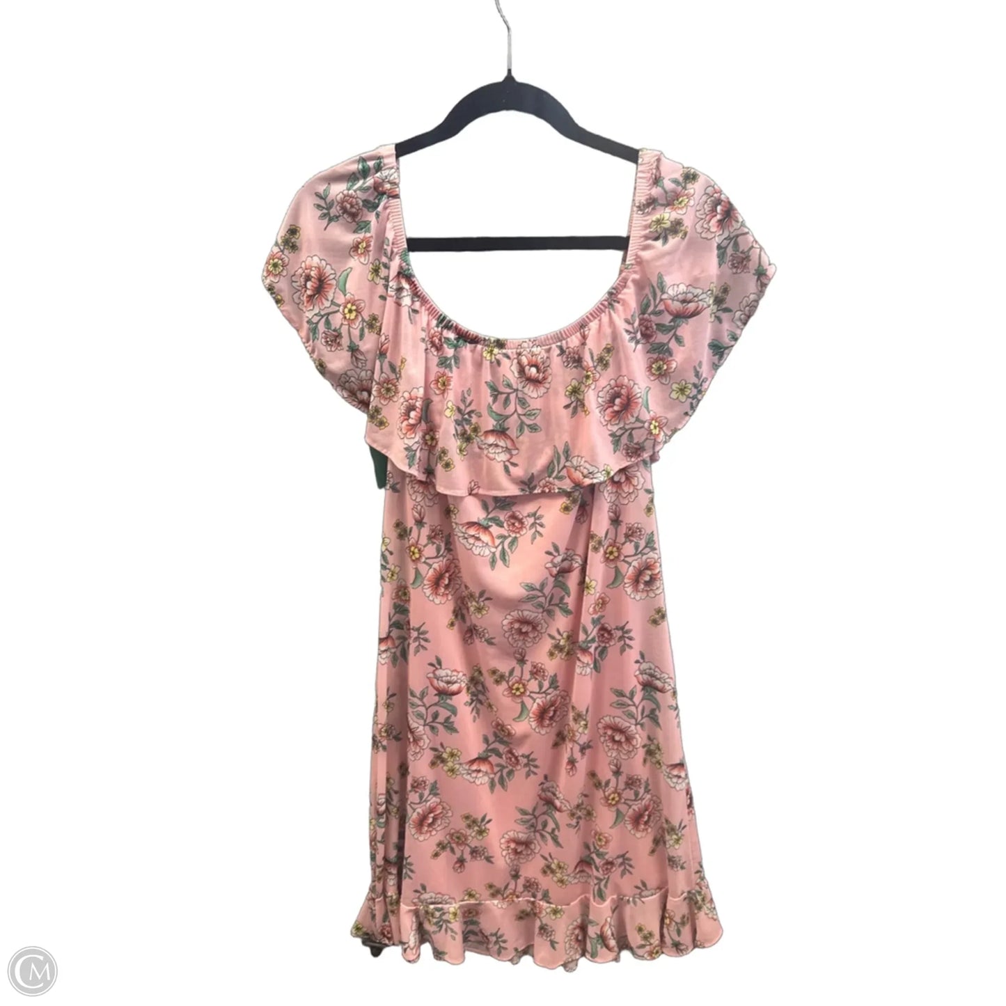 Dress Casual Midi By Clothes Mentor In Pink, Size: L