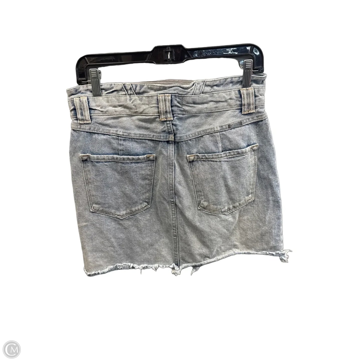 Skirt Mini & Short By Kancan In Blue Denim, Size: 12