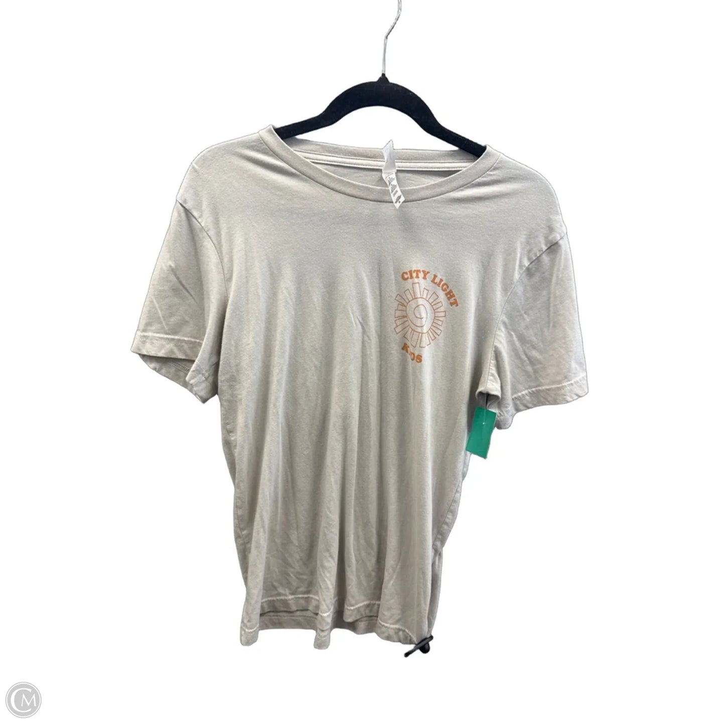 Top Short Sleeve By Canvas In Brown, Size: M