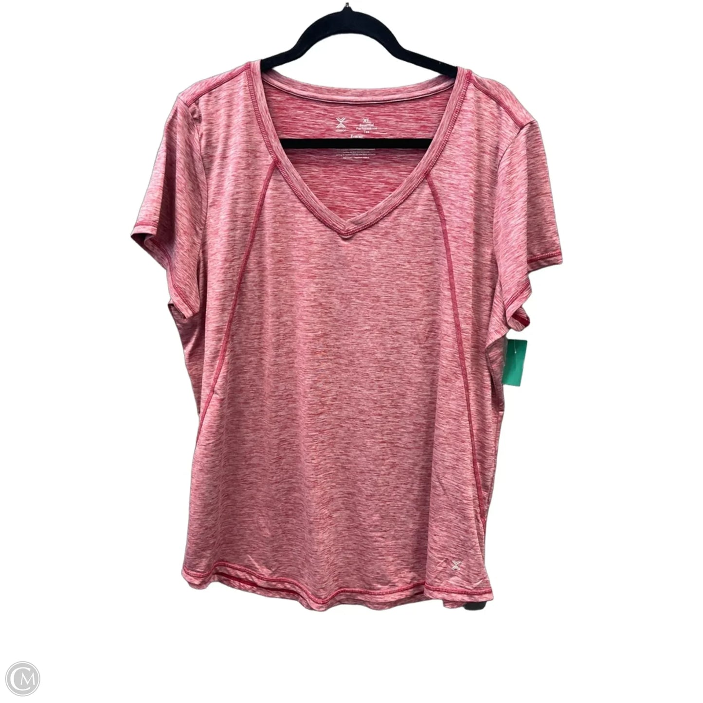 Athletic Top Short Sleeve By Xersion In Pink, Size: Xl