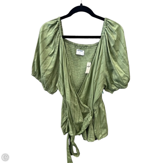 Top Short Sleeve By Old Navy In Green, Size: Xxl