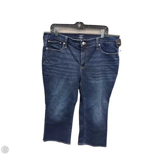 Jeans Cropped By J. Crew In Blue Denim, Size: 14p