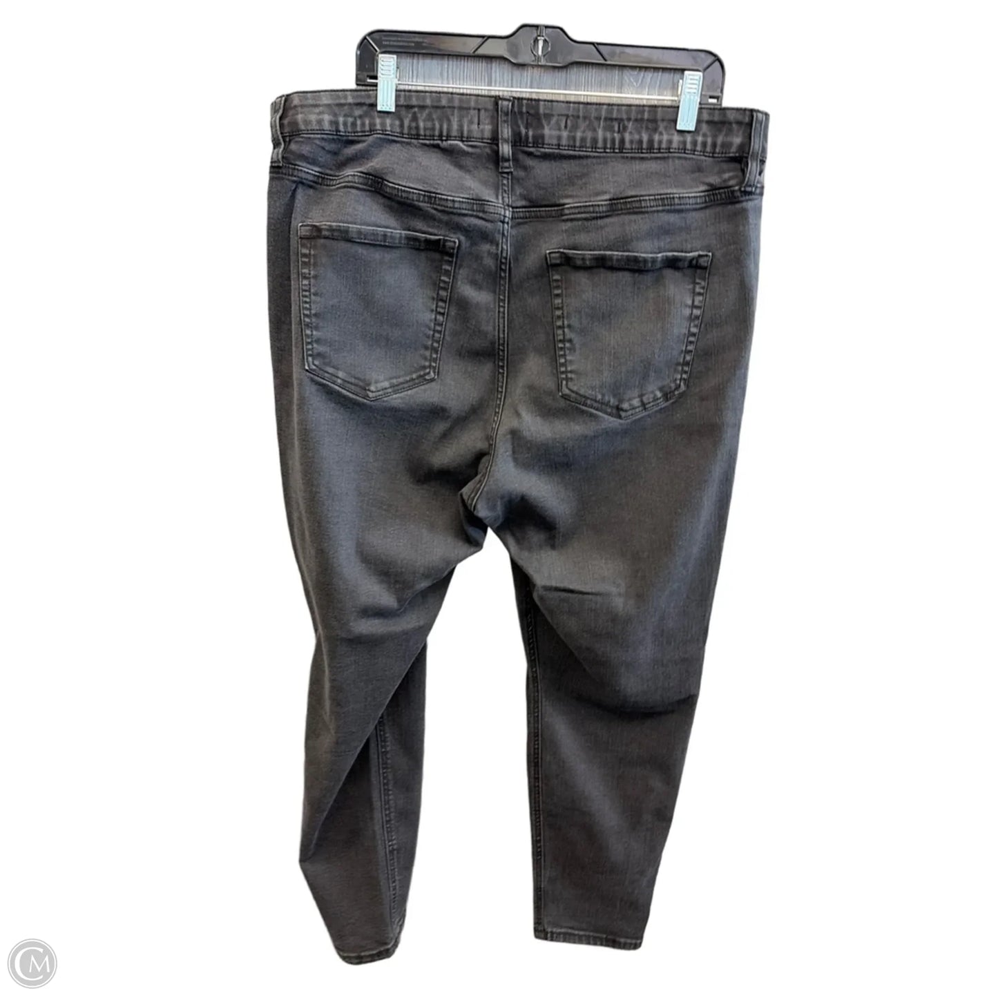 Jeans Skinny By Ava & Viv In Black Denim, Size: 20