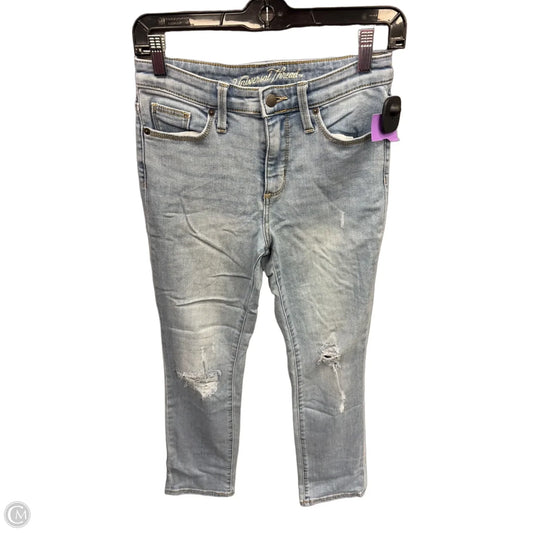 Jeans Straight By Universal Thread In Blue Denim, Size: 0