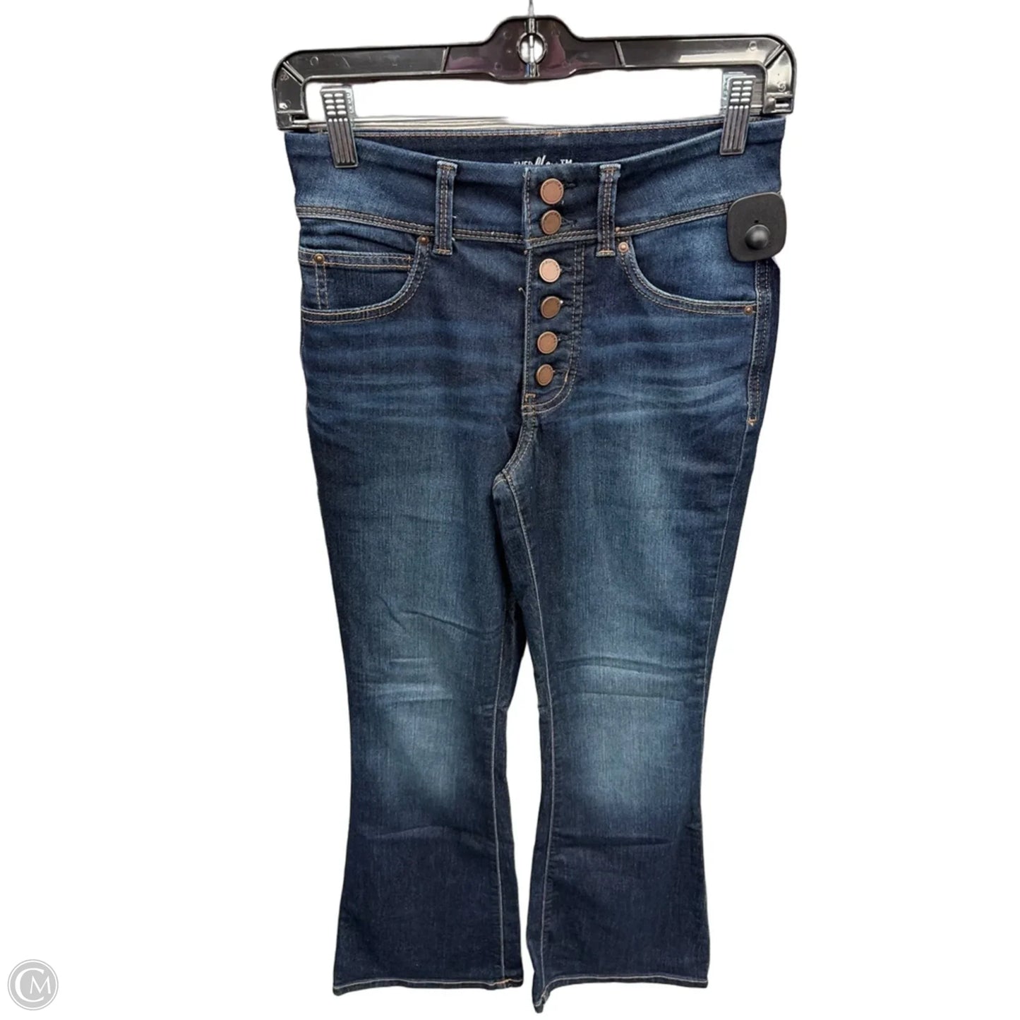 Jeans Flared By Clothes Mentor In Blue Denim, Size: 0