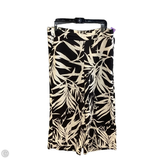 Pants Linen By Rachel Zoe In Black & Cream, Size: 12