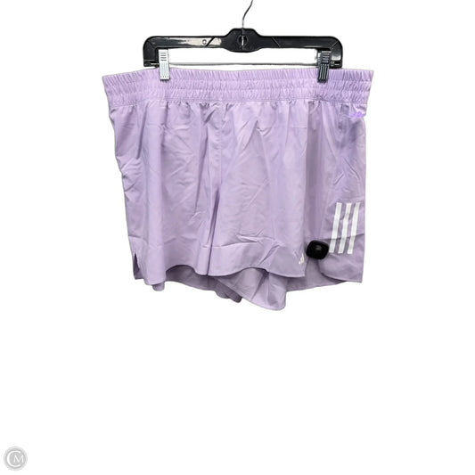 Athletic Shorts By Adidas In Purple, Size: 2x