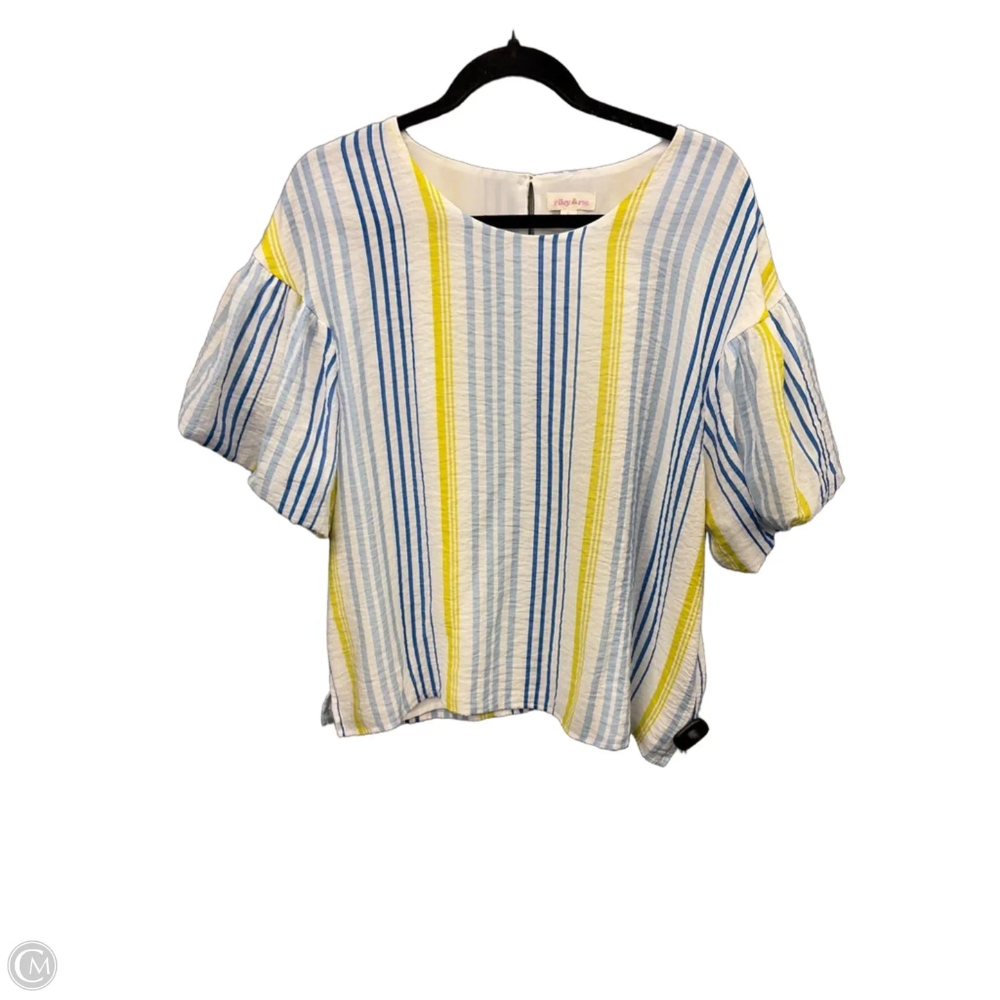 Top Short Sleeve By Clothes Mentor In Striped Pattern, Size: L