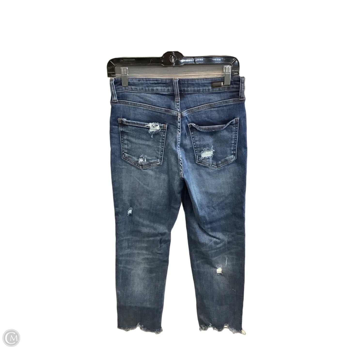 Jeans Straight By Kut In Blue Denim, Size: 6l