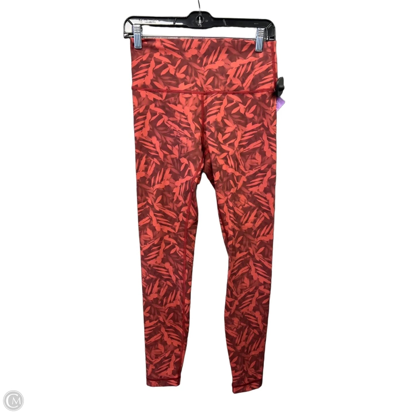Athletic Leggings By Lululemon In Red, Size: M