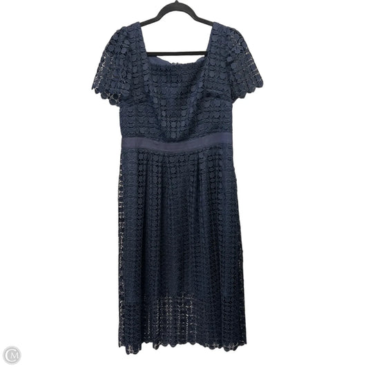 Dress Casual Midi By Talbots In Blue, Size: M
