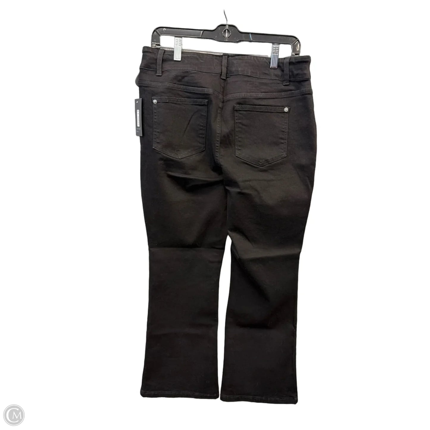 Jeans Boot Cut By Clothes Mentor In Black Denim, Size: 12p