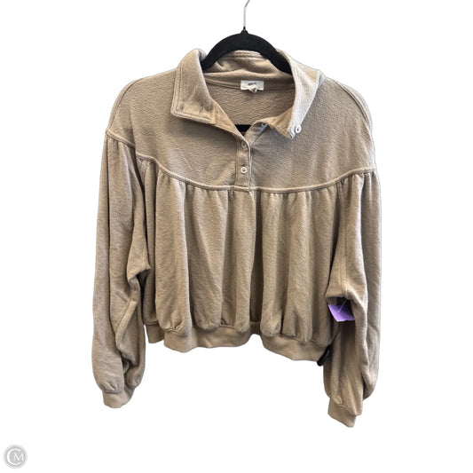 Top Long Sleeve By Aerie In Brown, Size: Xs