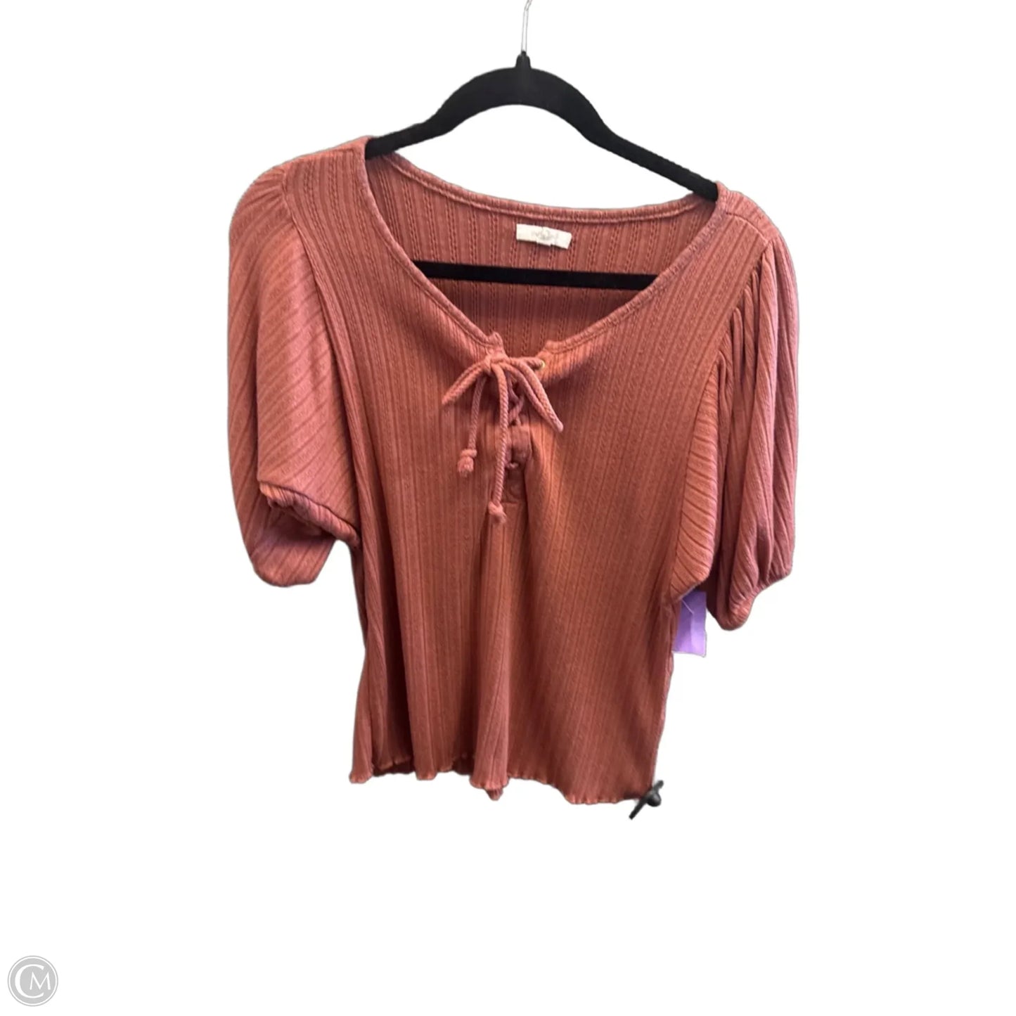 Top Short Sleeve By Maurices In Pink, Size: Xs