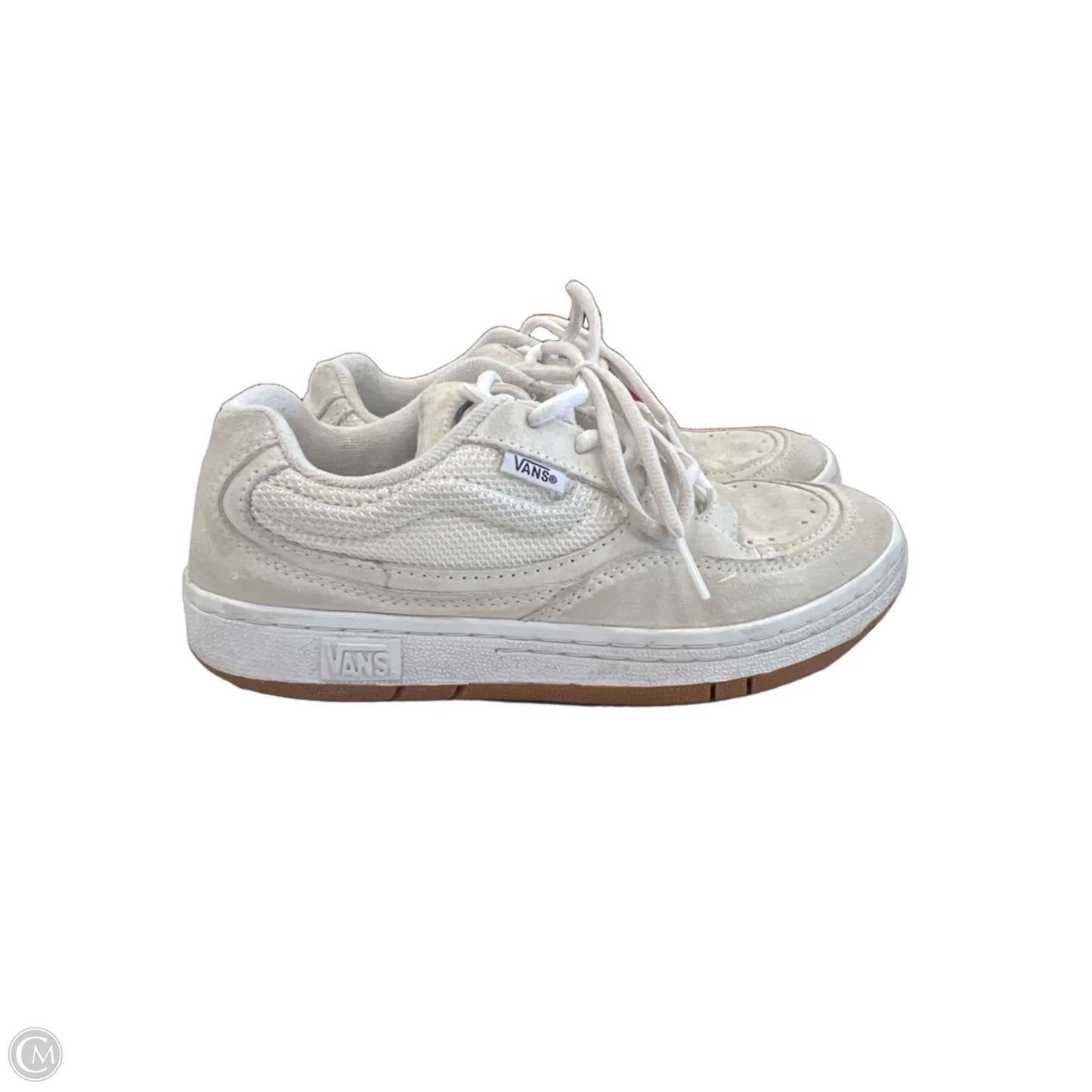 Shoes Sneakers By Vans In Cream, Size: 7