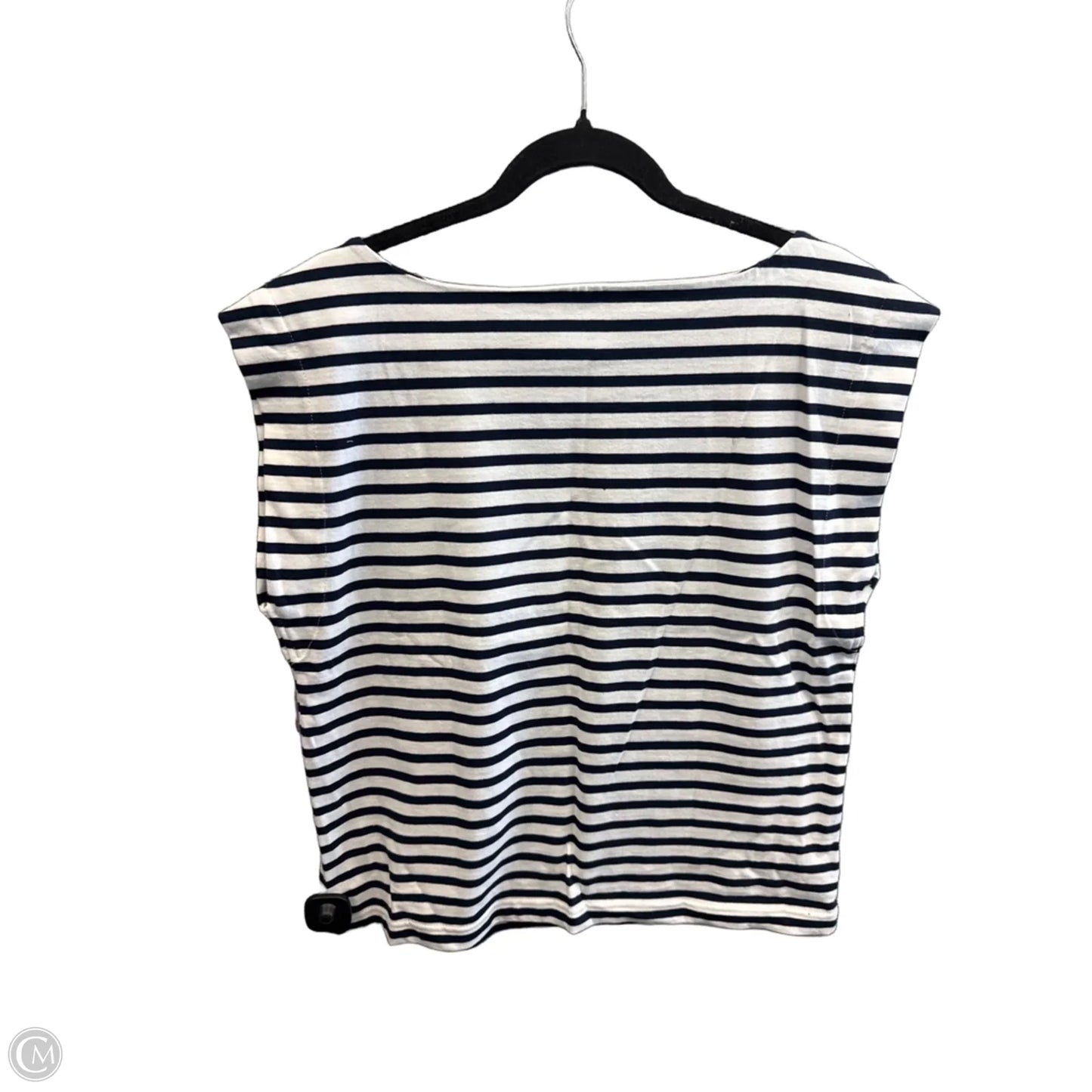 Top Short Sleeve By Loft In Striped Pattern, Size: L