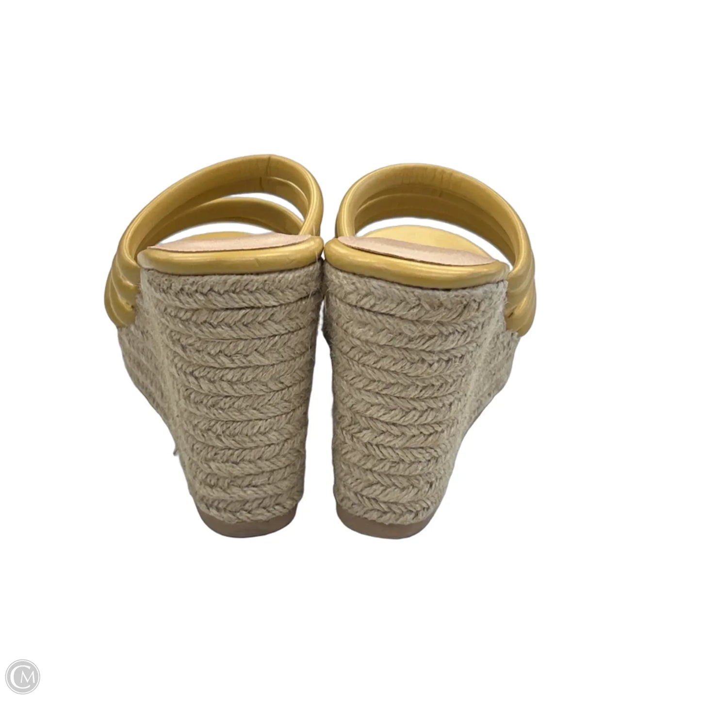 Sandals Heels Wedge By Chinese Laundry In Yellow, Size: 8.5