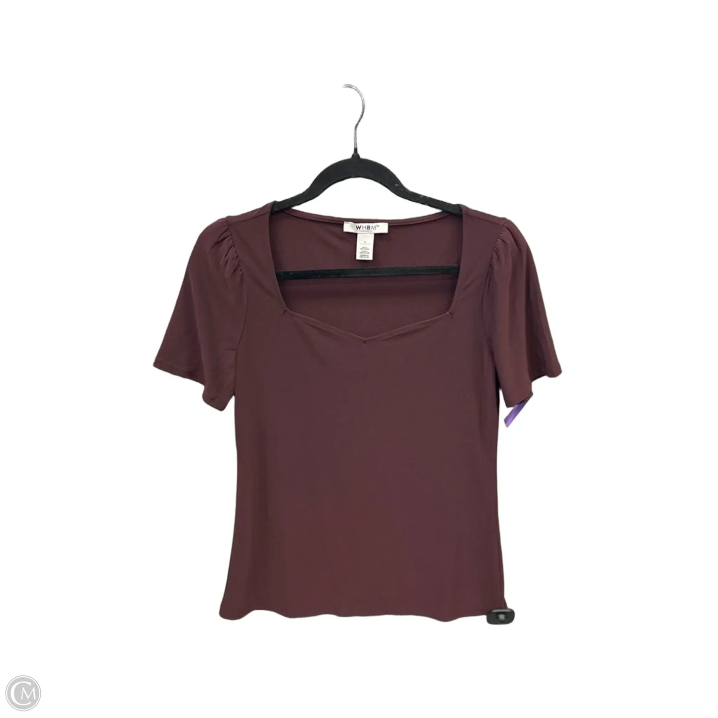 Top Short Sleeve By White House Black Market In Brown, Size: S