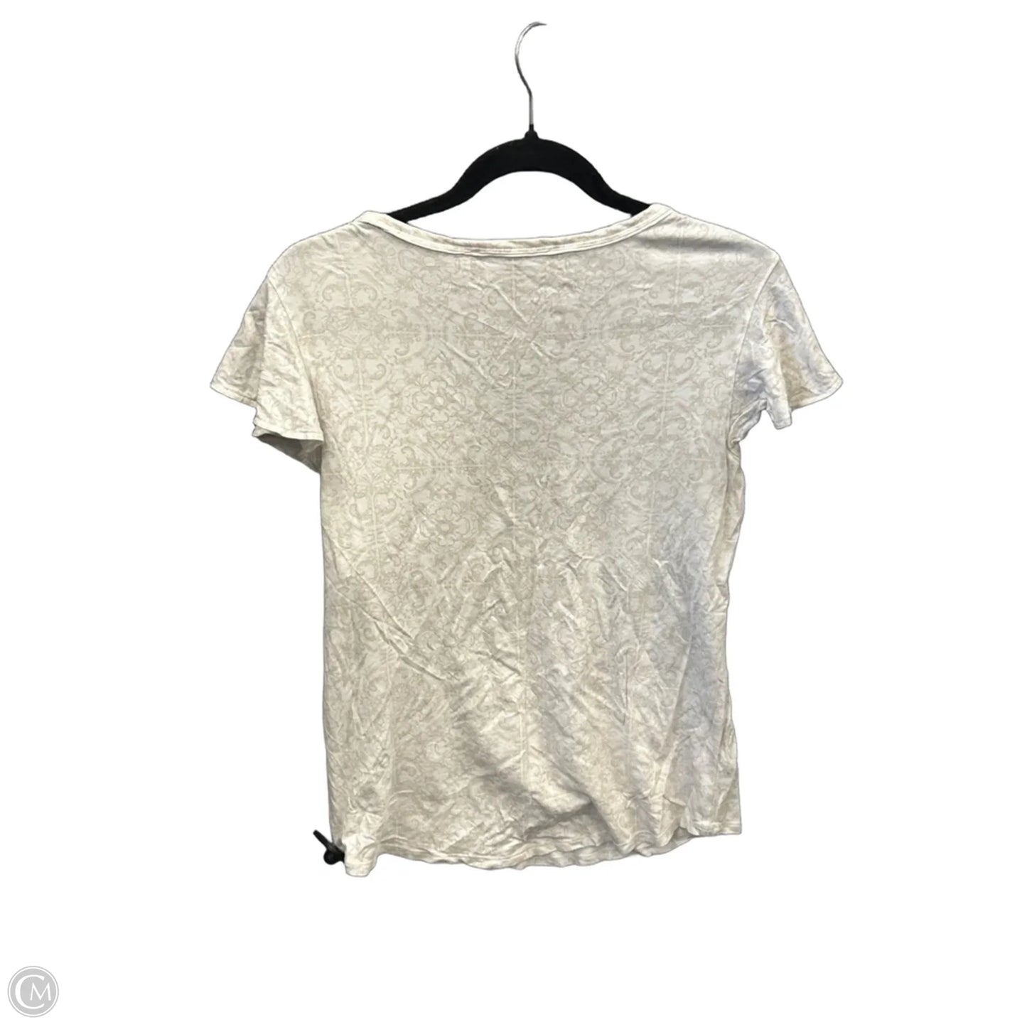 Top Short Sleeve By White House Black Market In Beige, Size: S