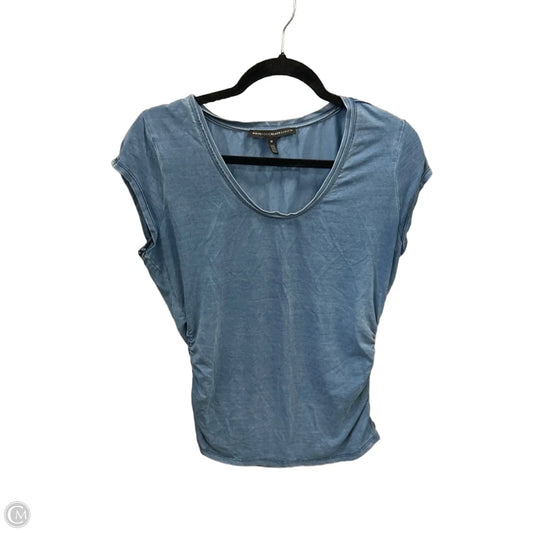 Top Short Sleeve Basic By White House Black Market In Blue, Size: M