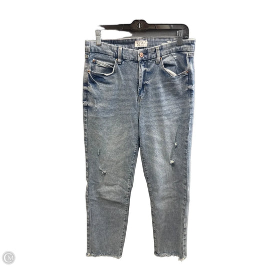 Jeans Straight By Nicole Miller In Blue Denim, Size: 10
