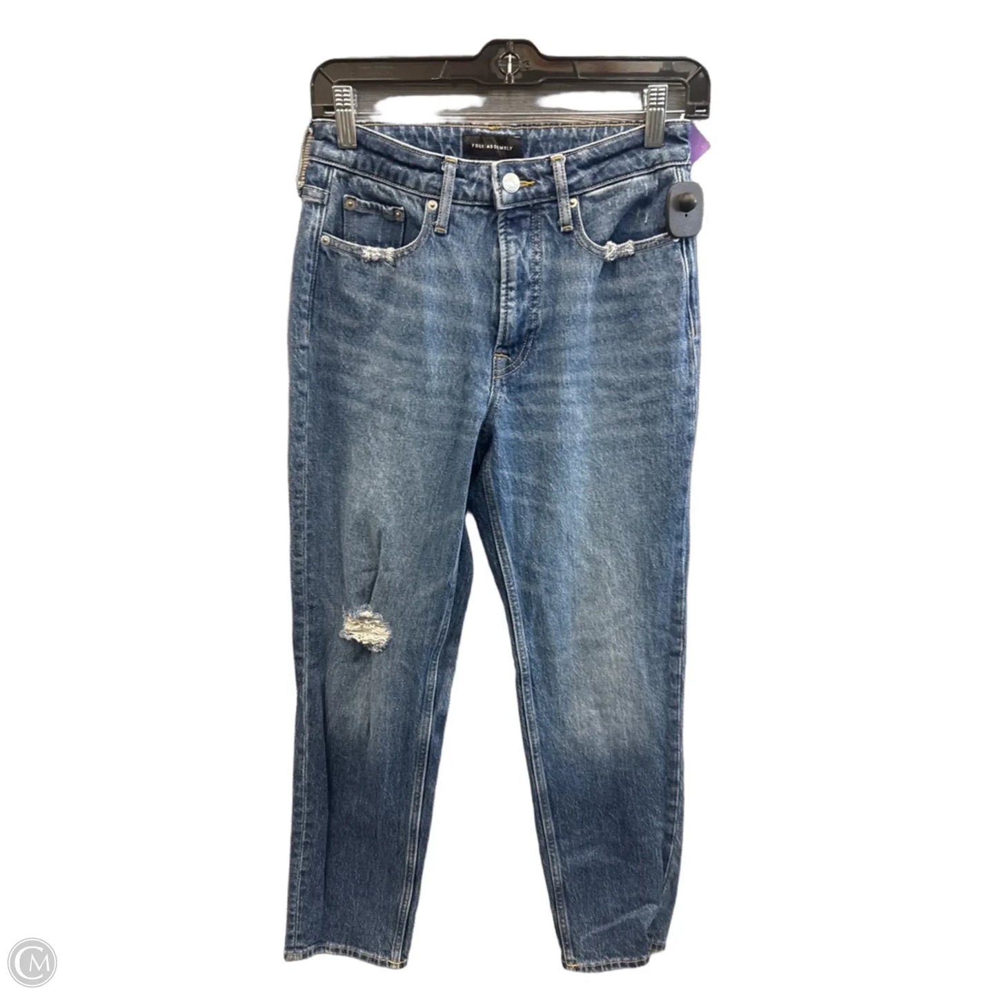 Jeans Straight By Free Assembly In Blue Denim, Size: 2