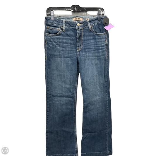 Jeans Boot Cut By Ariat In Blue Denim, Size: 10