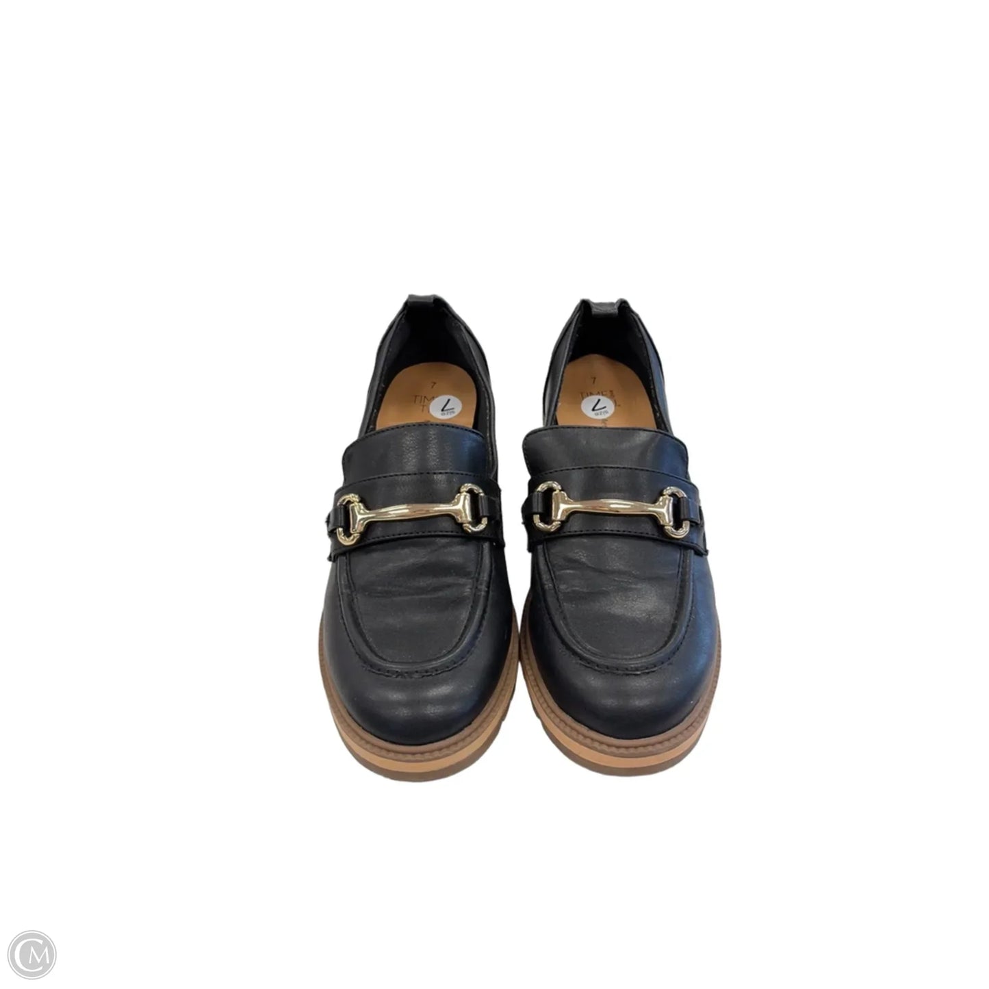 Shoes Heels Block By Time And Tru In Black, Size: 7