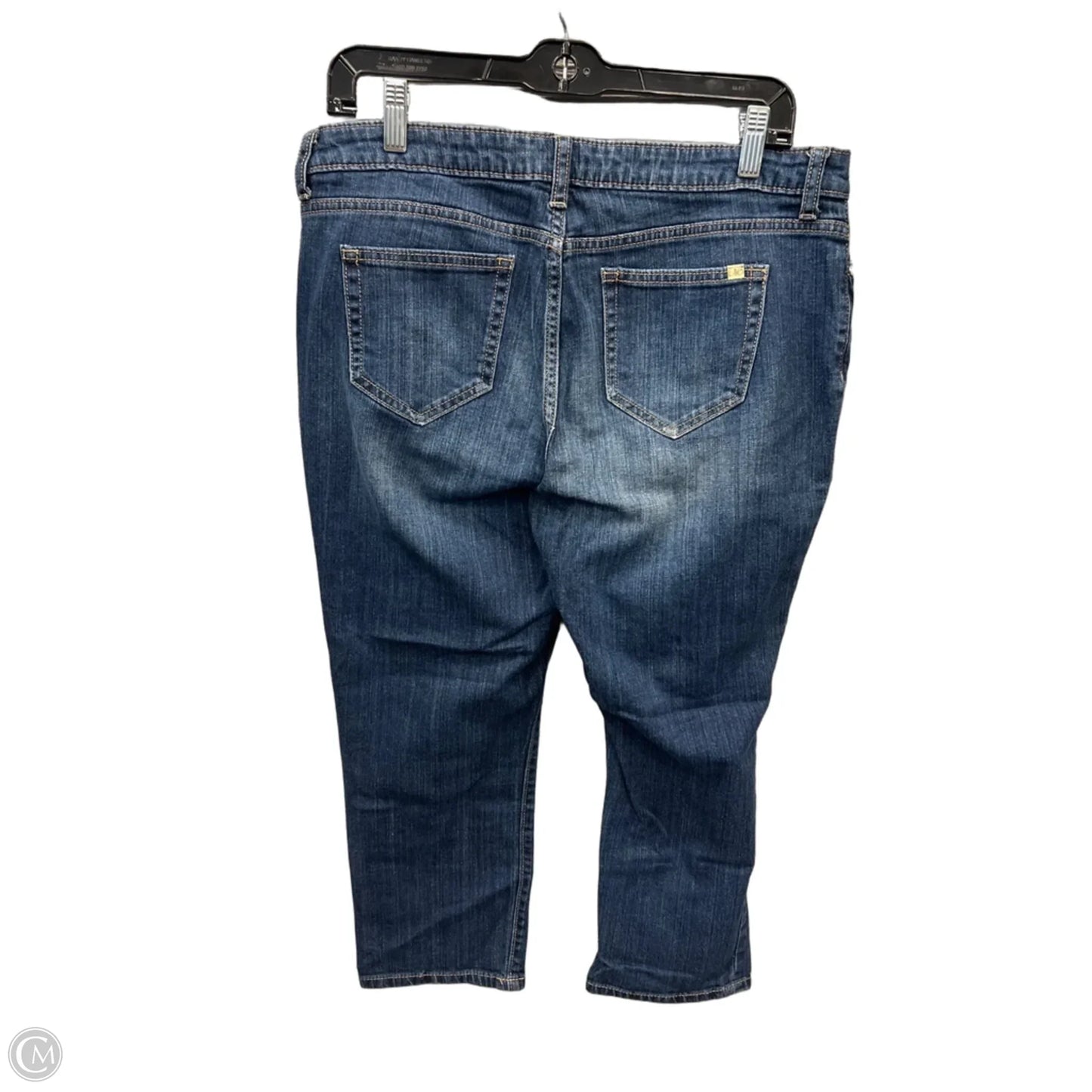 Capris By Jennifer Lopez In Blue Denim, Size: 12