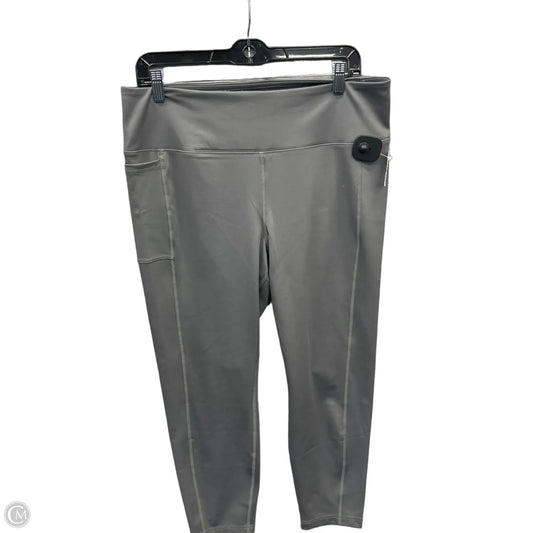 Athletic Leggings By Columbia In Grey, Size: Xl