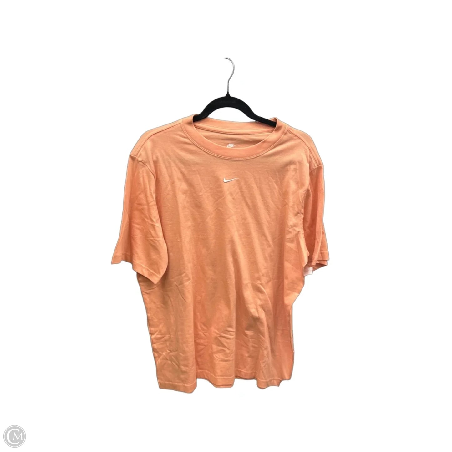 Top Short Sleeve By Nike Apparel In Orange, Size: M