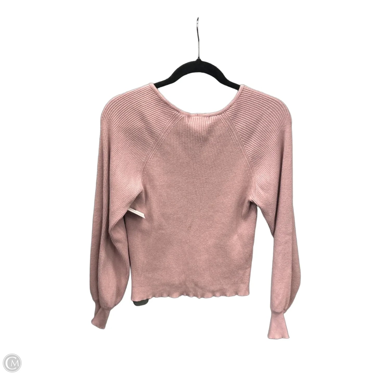 Top Long Sleeve By Philosophy In Pink, Size: M