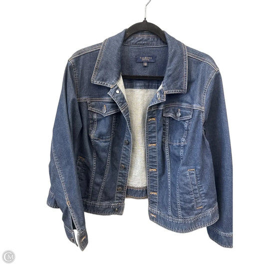 Jacket Denim By Talbots In Blue Denim, Size: 2x