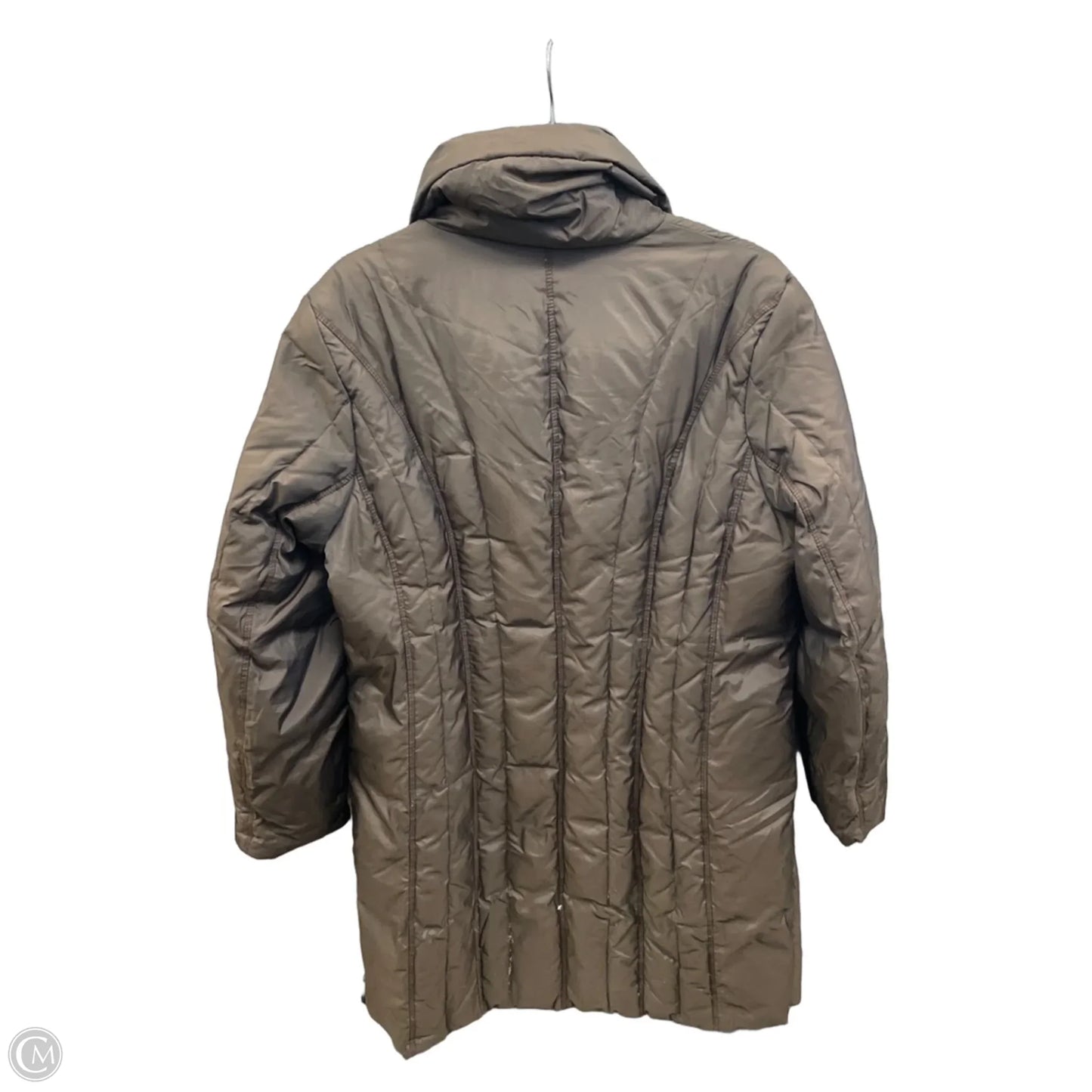 Coat Puffer & Quilted By Platinum In Brown, Size: L