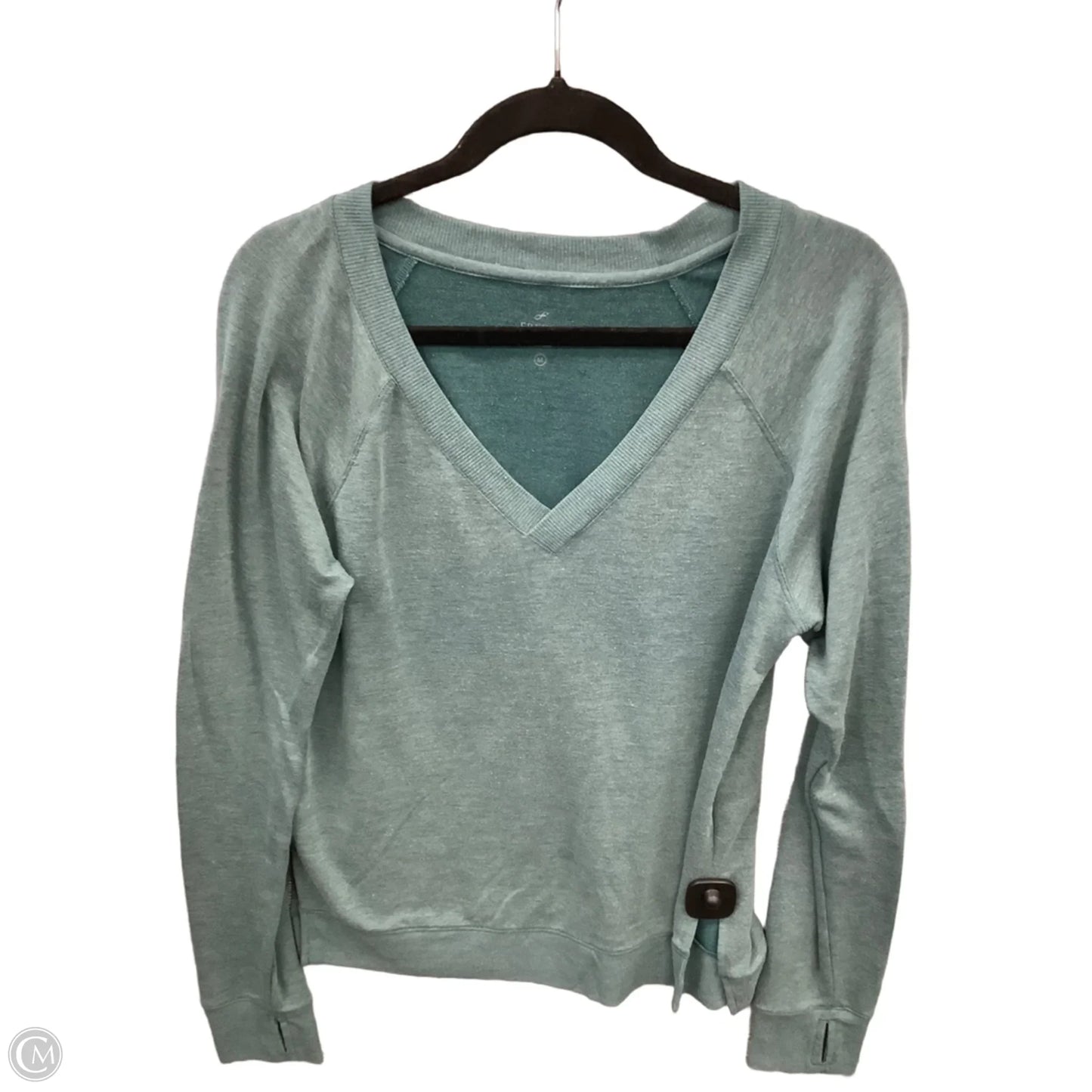 Athletic Top Long Sleeve Crewneck By Freely In Blue, Size: M
