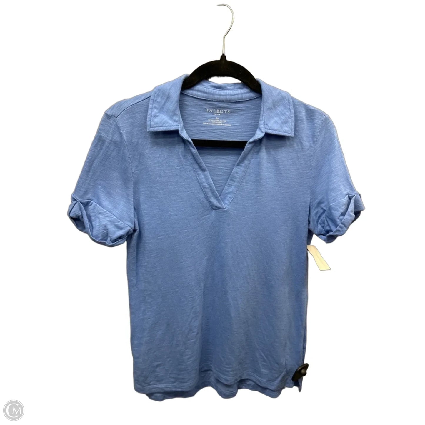 Top Short Sleeve By Talbots In Blue, Size: Sp