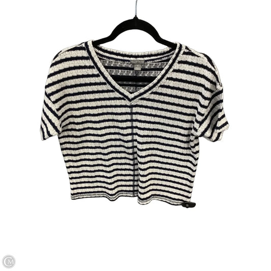 Top Short Sleeve By Falls Creek In Striped Pattern, Size: M