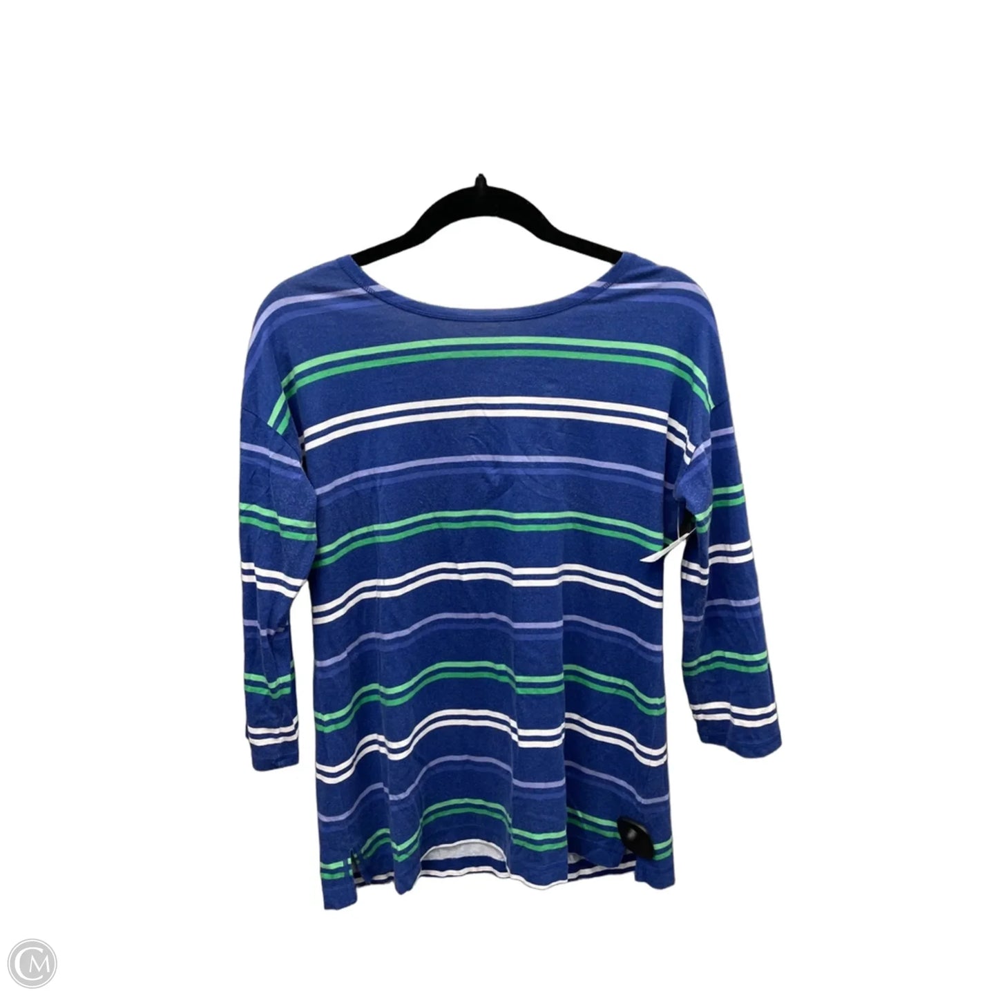 Top 3/4 Sleeve By Talbots In Blue, Size: Mp
