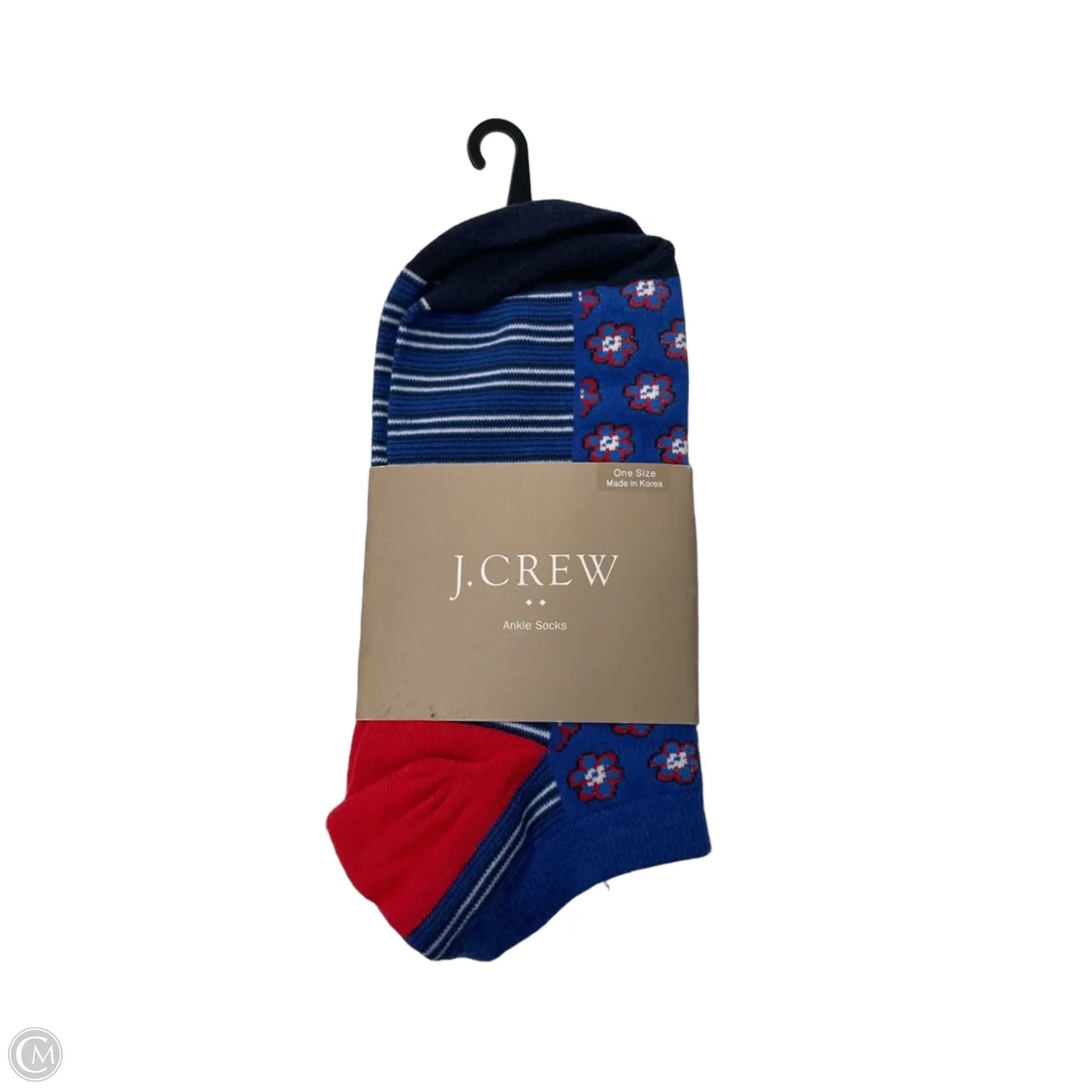 Socks By J. Crew In Blue & Red, Size: 0