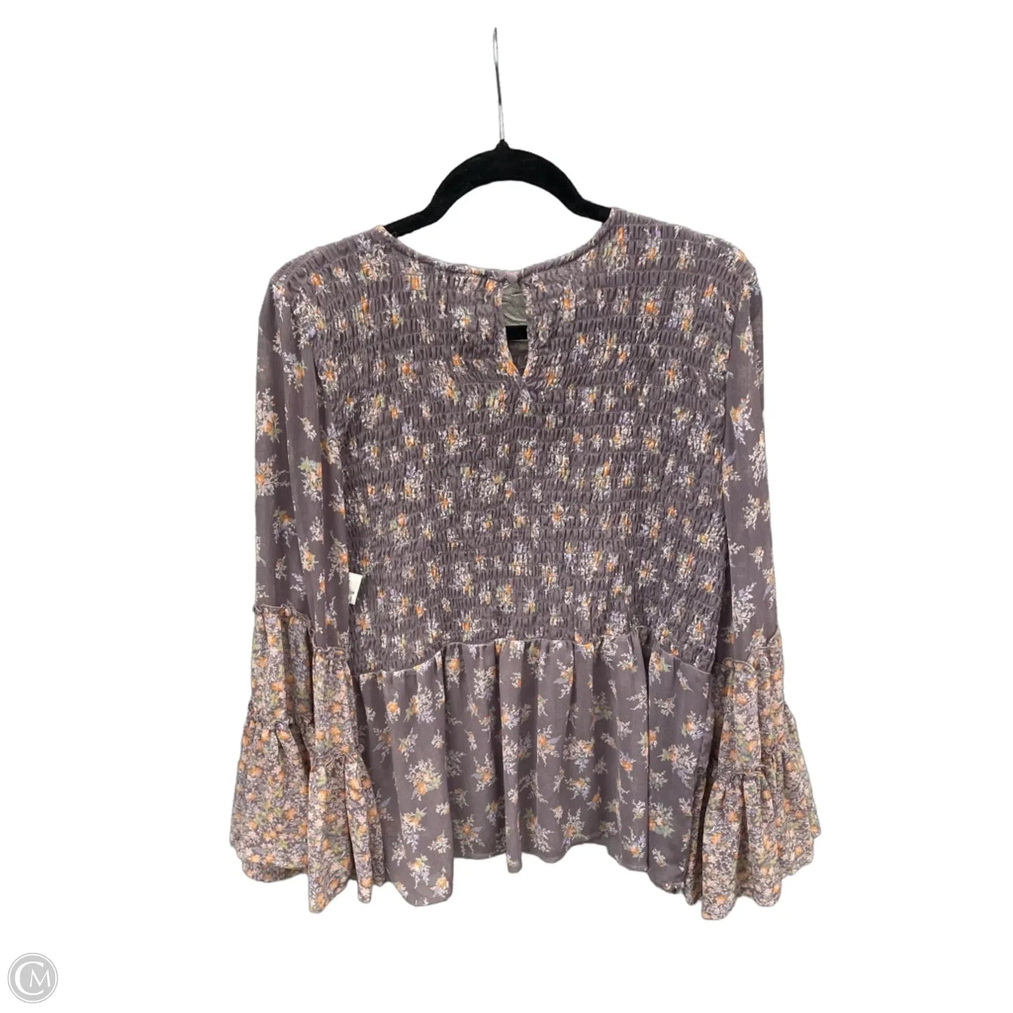 Top Long Sleeve By American Eagle In Purple, Size: Xl