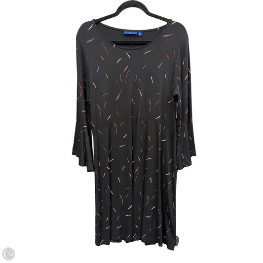 Dress Casual Midi By Apt 9 In Black, Size: L