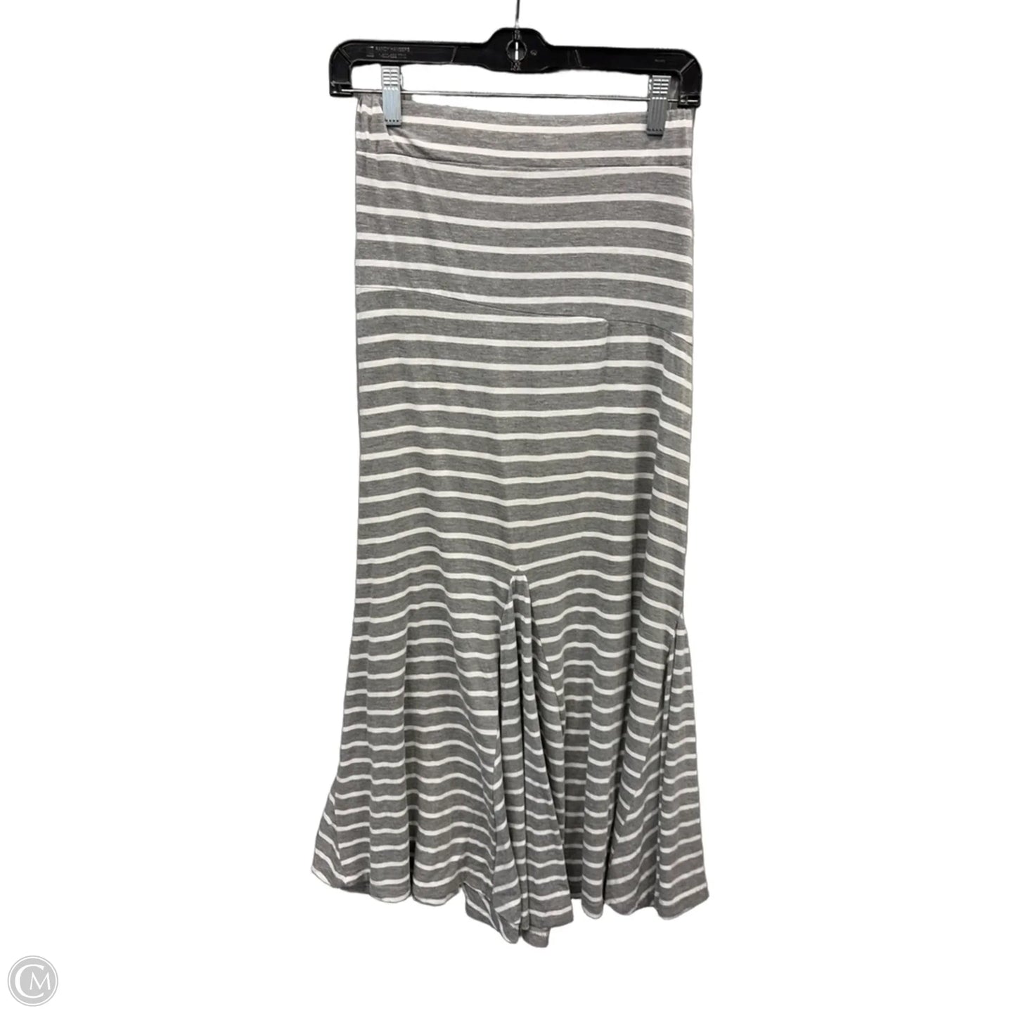 Skirt Maxi By Poof In Grey & White, Size: 4